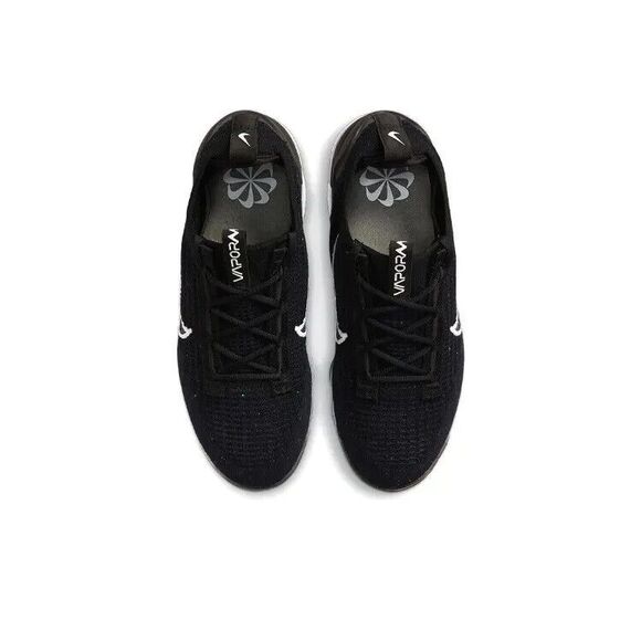 Nike Air Vapormax 2021 FK Flyknit Black Metallic Silver White DC4112-002 Wmns 8 - Picture 5 of 7